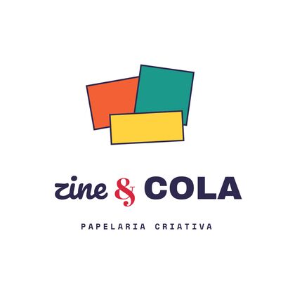 Logótipo de Zine & Cola, Papelaria criativa